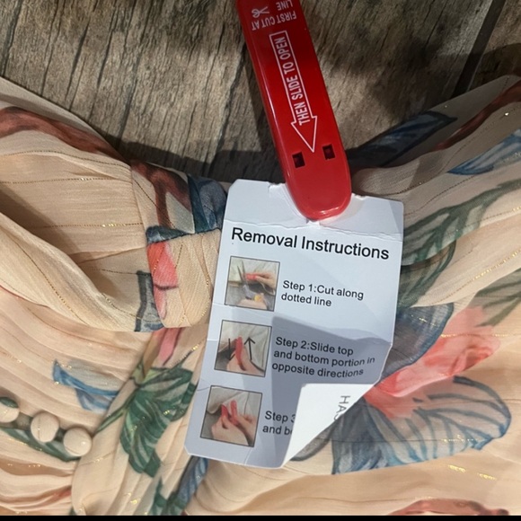 NWT Mac Duggal Ruffle Floral Chiffon Gown - Picture 3 of 7